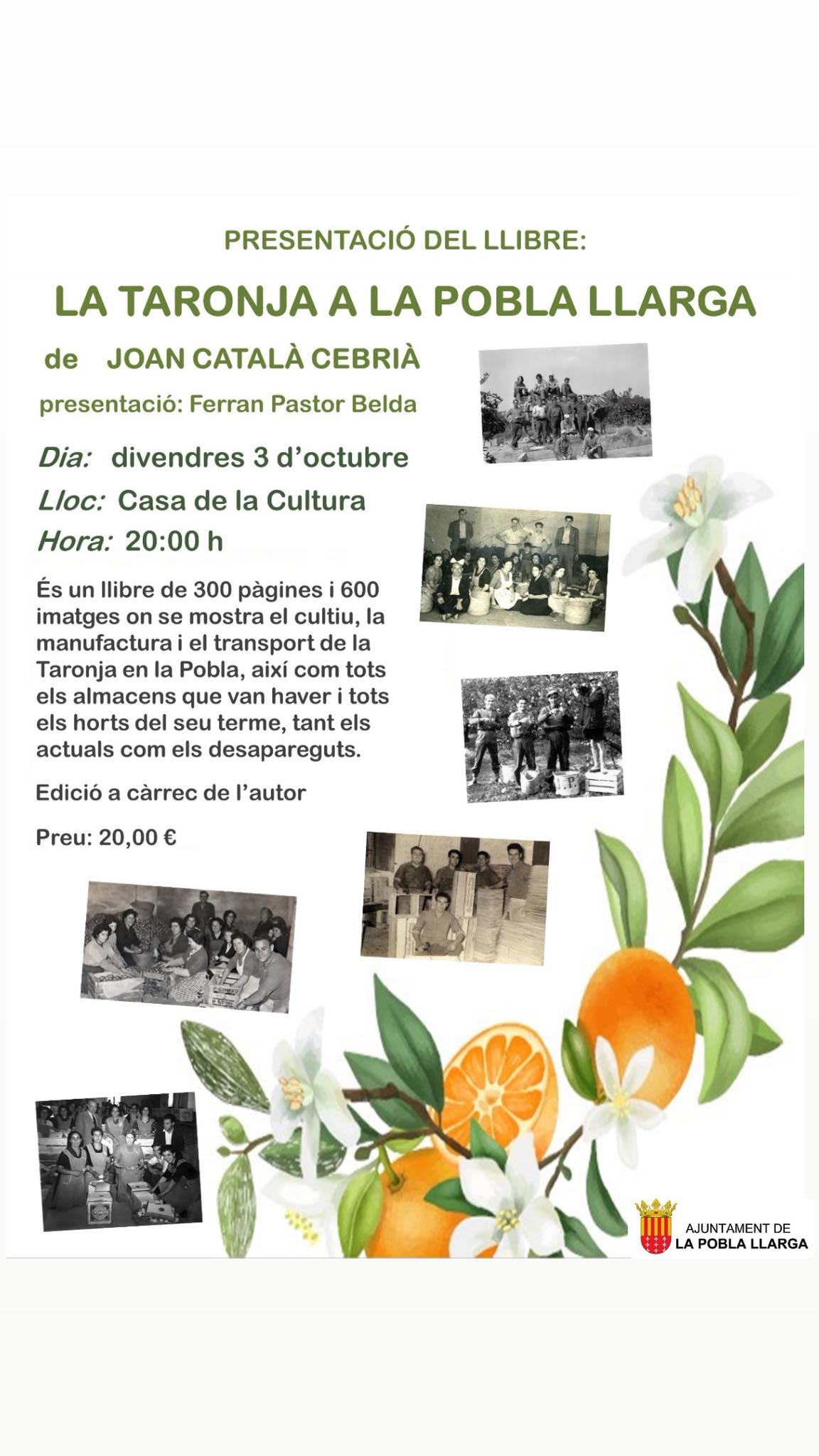 llibre LA TARONJA A LA POBLA LLARGA